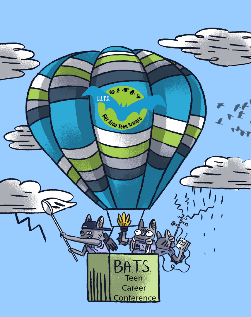 cartoon of mice in hot air balloon